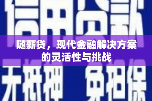 澎湖随薪贷，现代金融解决方案的灵活性与挑战