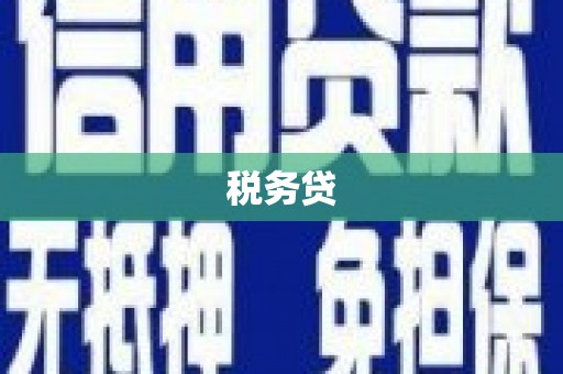 澎湖税务贷