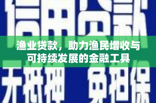 澎湖渔业贷款，助力渔民增收与可持续发展的金融工具