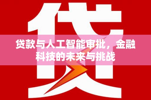 澎湖贷款与人工智能审批，金融科技的未来与挑战