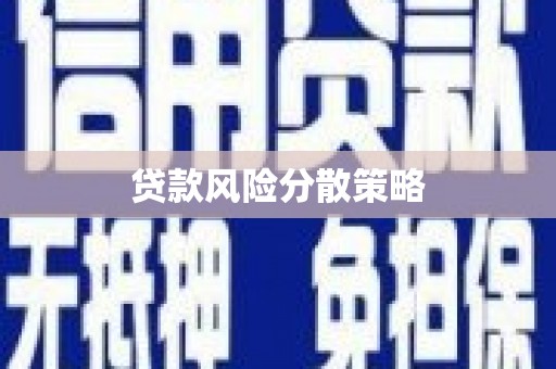 澎湖贷款风险分散策略