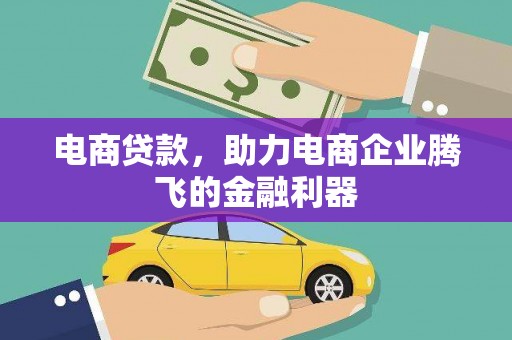 澎湖电商贷款，助力电商企业腾飞的金融利器