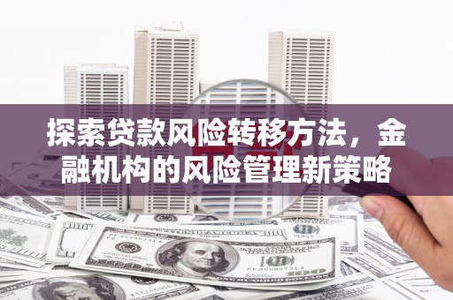 澎湖探索贷款风险转移方法，金融机构的风险管理新策略