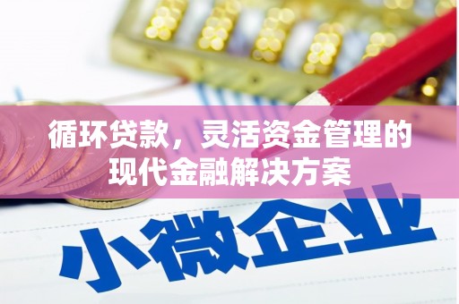 澎湖循环贷款，灵活资金管理的现代金融解决方案