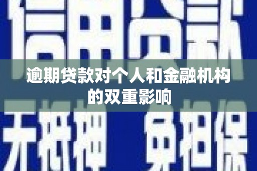 澎湖逾期贷款对个人和金融机构的双重影响