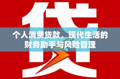 澎湖个人消费贷款，现代生活的财务助手与风险管理