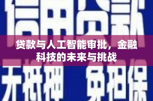 澎湖贷款与人工智能审批，金融科技的未来与挑战
