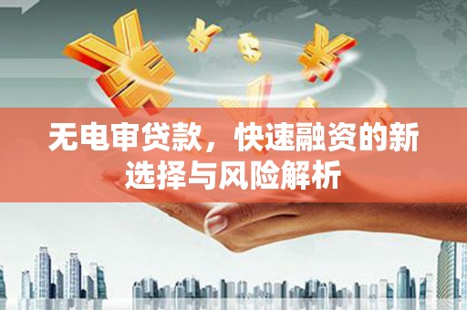 澎湖无电审贷款，快速融资的新选择与风险解析