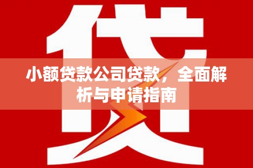 澎湖小额贷款公司贷款，全面解析与申请指南