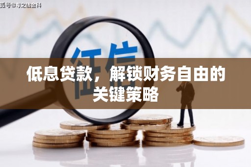 澎湖低息贷款，解锁财务自由的关键策略