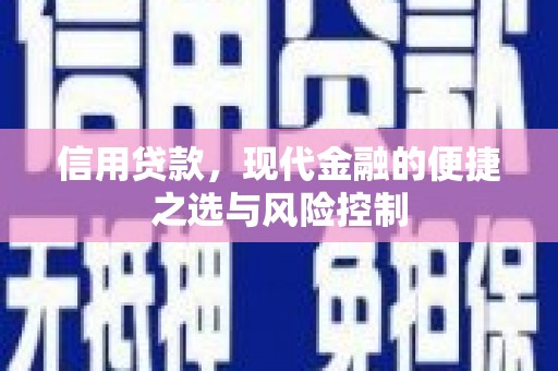 澎湖信用贷款，现代金融的便捷之选与风险控制