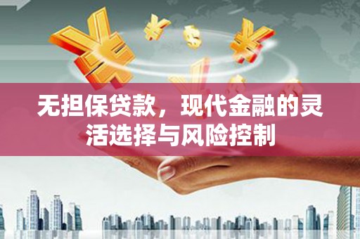澎湖无担保贷款，现代金融的灵活选择与风险控制