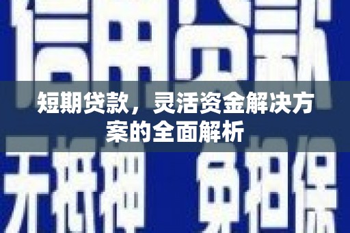 澎湖短期贷款，灵活资金解决方案的全面解析