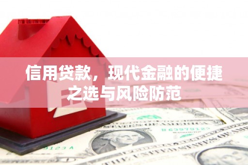 澎湖信用贷款，现代金融的便捷之选与风险防范