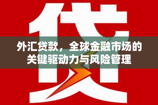 澎湖外汇贷款，全球金融市场的关键驱动力与风险管理