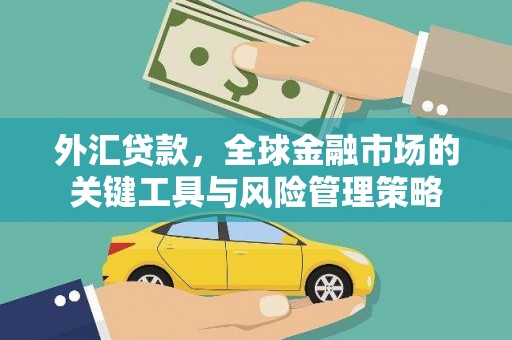 澎湖外汇贷款，全球金融市场的关键工具与风险管理策略