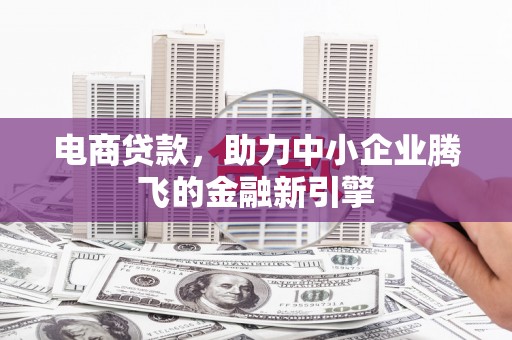 澎湖电商贷款，助力中小企业腾飞的金融新引擎