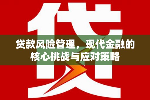 澎湖贷款风险管理，现代金融的核心挑战与应对策略
