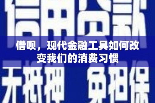 澎湖借呗，现代金融工具如何改变我们的消费习惯