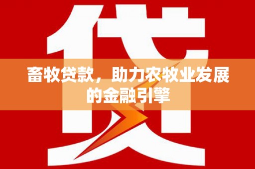 澎湖畜牧贷款，助力农牧业发展的金融引擎