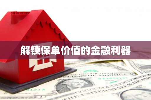 澎湖解锁保单价值的金融利器