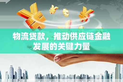 澎湖物流贷款，推动供应链金融发展的关键力量