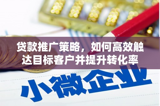 澎湖贷款推广策略，如何高效触达目标客户并提升转化率