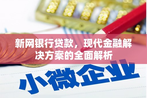 澎湖新网银行贷款，现代金融解决方案的全面解析