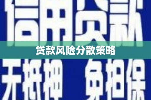 澎湖贷款风险分散策略