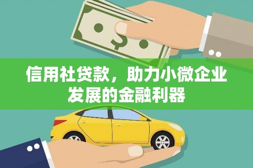 澎湖信用社贷款，助力小微企业发展的金融利器