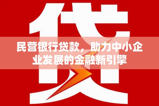 澎湖民营银行贷款，助力中小企业发展的金融新引擎
