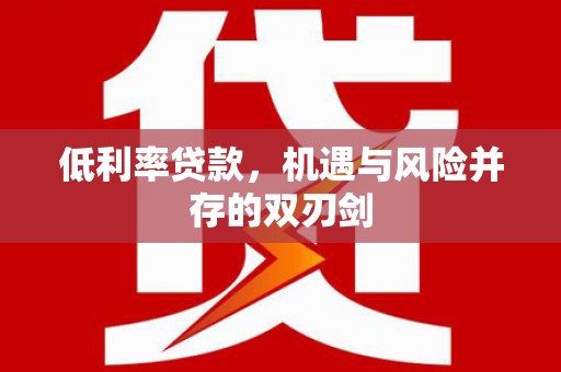 澎湖低利率贷款，机遇与风险并存的双刃剑
