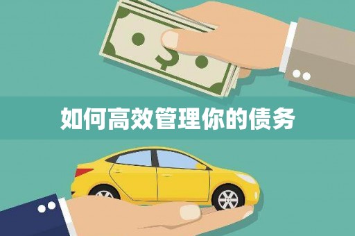 澎湖如何高效管理你的债务