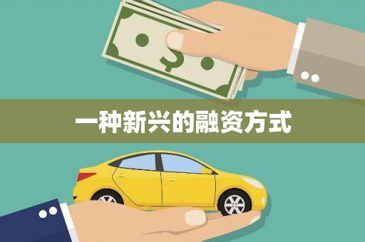 澎湖一种新兴的融资方式