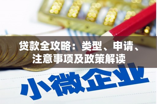 澎湖贷款全攻略：类型、申请、注意事项及政策解读