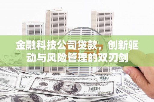 澎湖金融科技公司贷款，创新驱动与风险管理的双刃剑